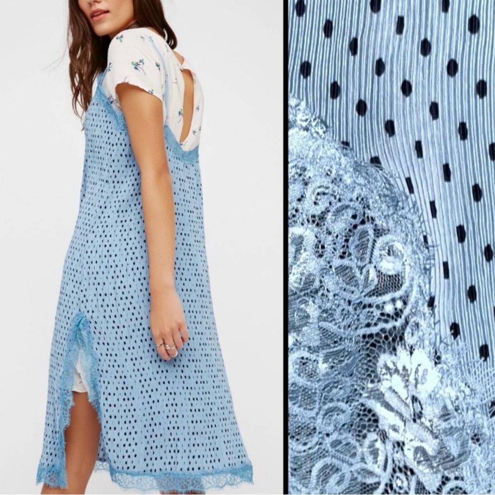 Free People Margot Lace two in one dress